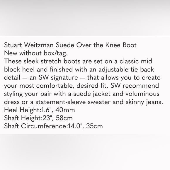 Stuart Weitzman Suede Over the Knee Boots - Picture 7 of 7